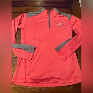 NHL Adult M quarter zip RED WINGS